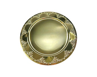 Custom Gold Tray Ornate Design 11.5” Engraved Free recognition awards keepsake