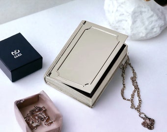 Engraved Book Box: Personalized Trinket, Jewelry, Ring Box
