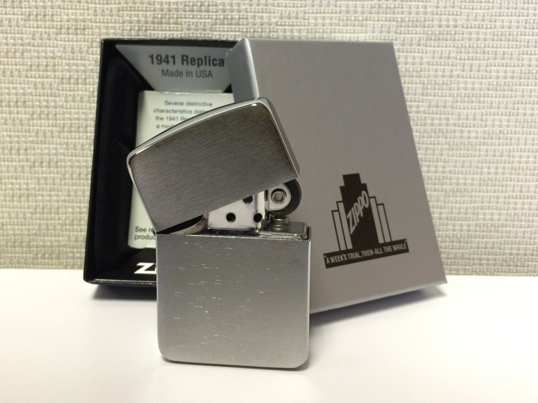 Brushed Chrome 1941 Replica Genuine Zippo Lighter