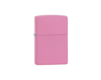 Personalized Pink Matte Zippo Lighter: Free Engraving
