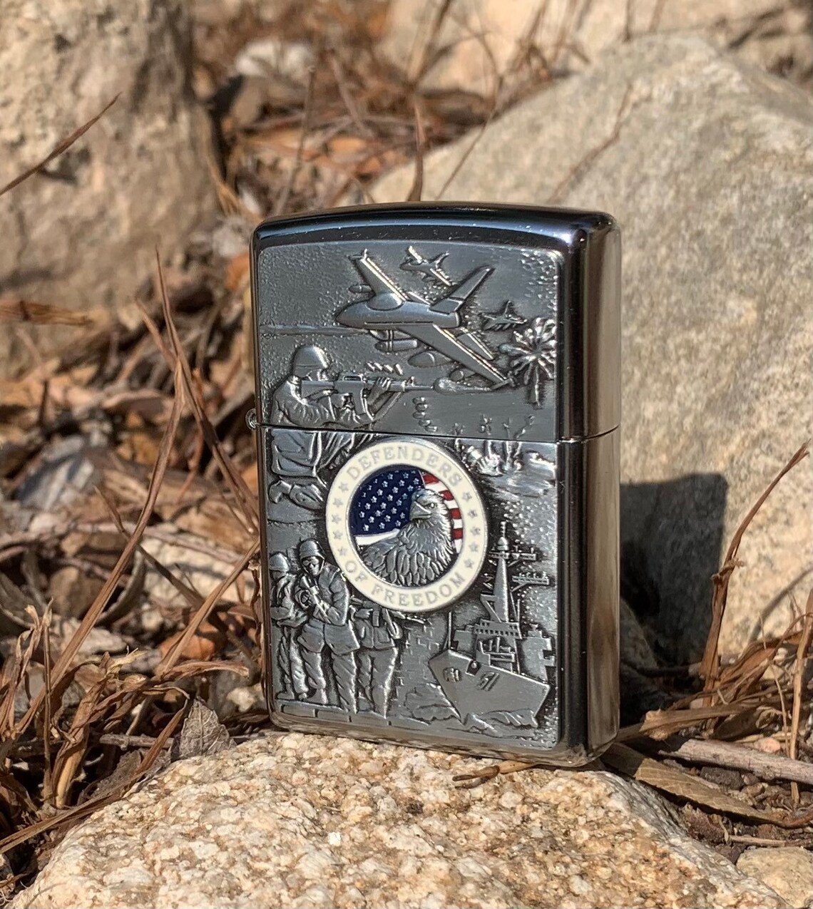 Joined Forces Military Zippo Lighter Personalized Free Etsy