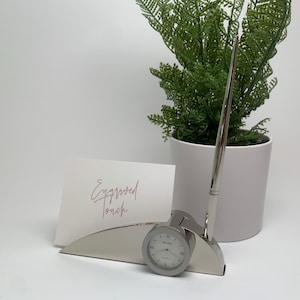 Ensemble porte-cartes de visite et stylo gravés personnalisés pour une récompense, des cadeaux de remise des diplômes, des cadeaux d'entreprise