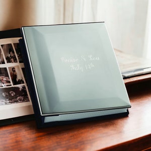 Custom Album Polished Nickel Plated Photo Album for 4 x 6 Pictures Personalized Free