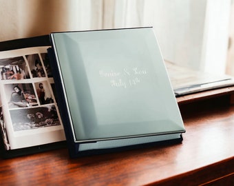 Custom Album Polished Nickel Plated Photo Album for 4 x 6 Pictures Personalized Free