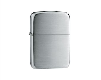 Custom Zippo Lighter 1941 Replica Sating Finish Sterling Silver Genuine Zippo #24 Engraved Free Gift Birthday Party Wedding Graduation