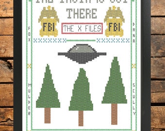 The X Files The Truth is out There Cross Stitch Pattern