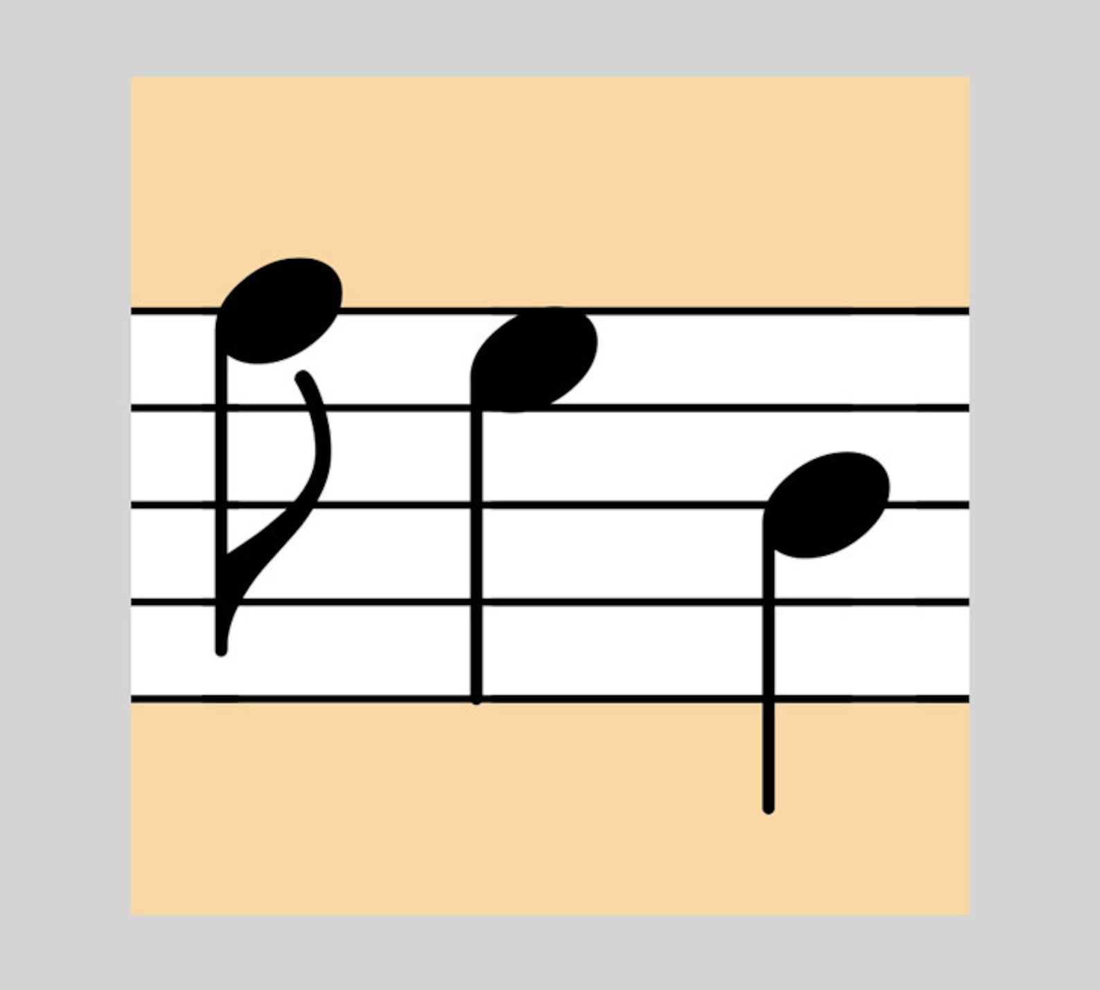 Music Notes Tile, Waterproof Vinyl Tile Pack of 24, Tile Decals for ...