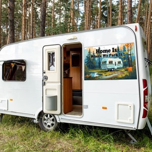 Autocollants en vinyle avec revêtement UV, autocollant caravane, autocollant camping-car, grand autocollant, autocollant camping-car. LIVRAISON GRATUITE