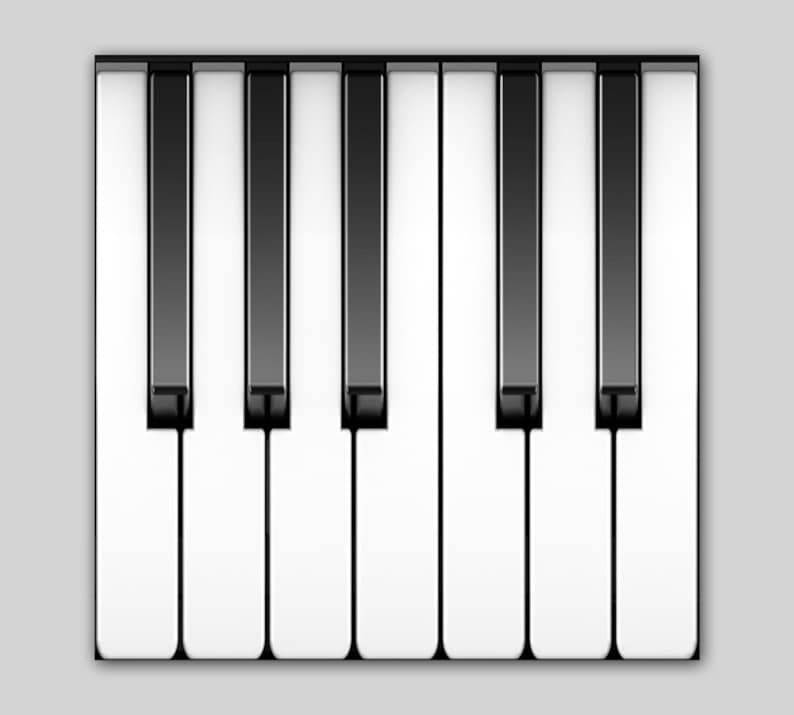 Piano keyboard Tile Waterproof Vinyl Tile Pack of 24 Tile Etsy