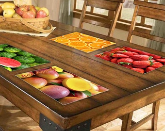 Sets de table design fruits, Sets de table Sets de table de 4 unités ou plus, 16 « X 12 » Inch.     LIVRAISON GRATUITE