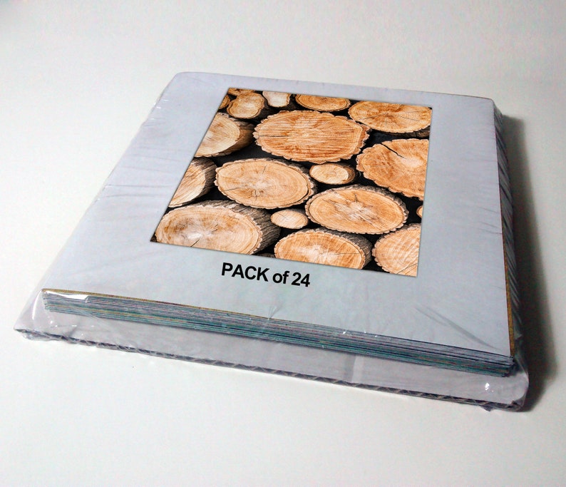 Forest Wood Logs Tiles or Stripes Waterproof Vinyl Tile Pack - Etsy