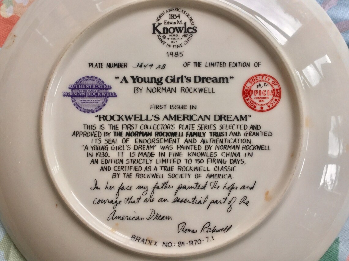 A Young Girl's Dream by Norman Rockwell - Etsy