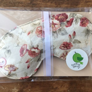 Floral Sleep mask filled with lavender, blindfold for sleeping, naps, relaxing, or plane flights, great bride or bridesmaid gift image 5