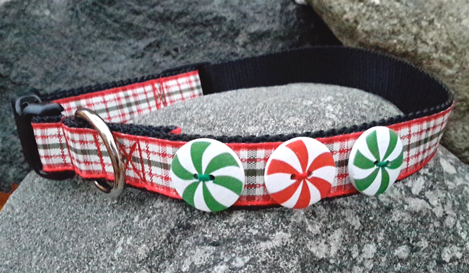 Christmas collar for dogs Large Dog Collar dog collar for Etsy
