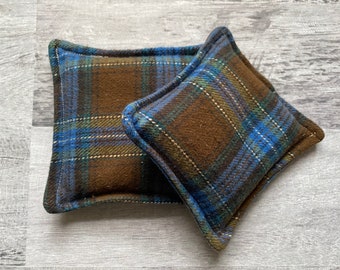 Reusable Flannel Hand Warmers, Hand warmers for cold weather, microwavable, plaid, gift, co-worker, grandparents, teacher, dog walker
