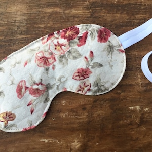 Floral Sleep mask filled with lavender, blindfold for sleeping, naps, relaxing, or plane flights, great bride or bridesmaid gift image 4