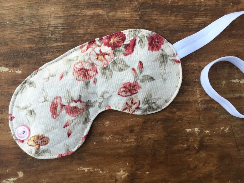 Floral Sleep mask filled with lavender, blindfold for sleeping, naps, relaxing, or plane flights, great bride or bridesmaid gift image 4