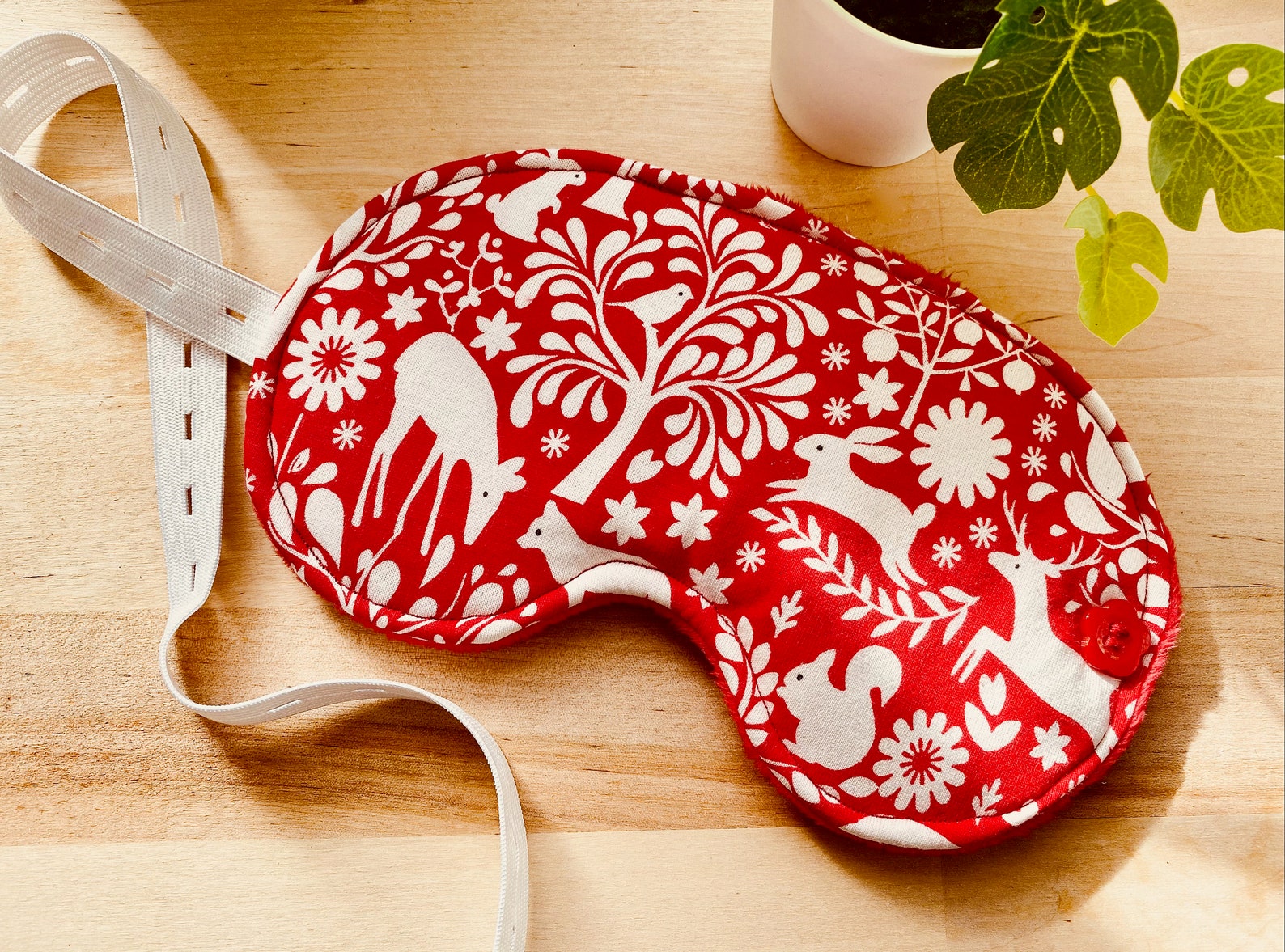 Cozy Sleep Mask woodland animals travel accessory | Etsy
