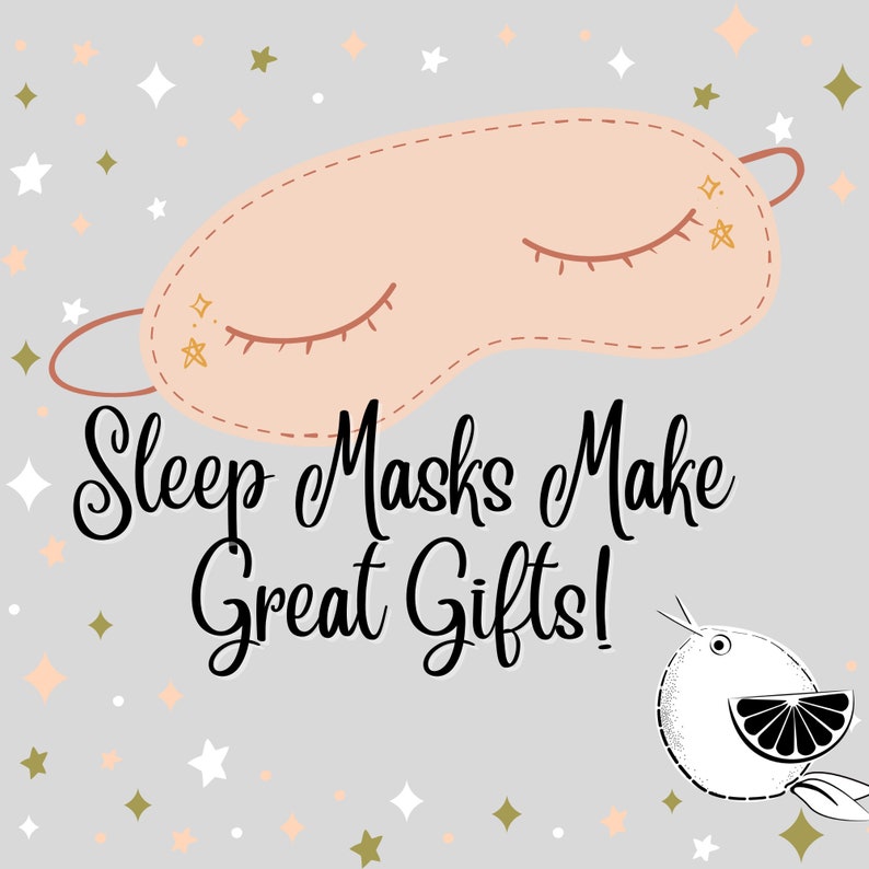 Cozy Sleep Mask: Red Woodland Animals Print, Adjustable Blindfold image 5