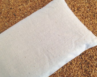 Flax Sack Insert: Aromatherapy Eye Mask Pillow, Unscented or Scented