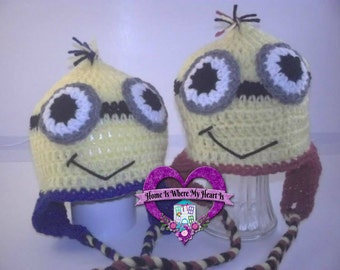 Minion Inspired Crochet Hat