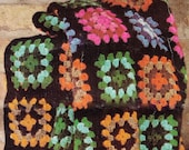 ViNTAGE 1970s ReTRO STyLE Classic Granny SQuAres CROCHeT AFGHaN BLANKeT RuG-GREaT 4 WiNter 8 PLy WoOl- CROCHEt PATTERn INSTANt PDf Download