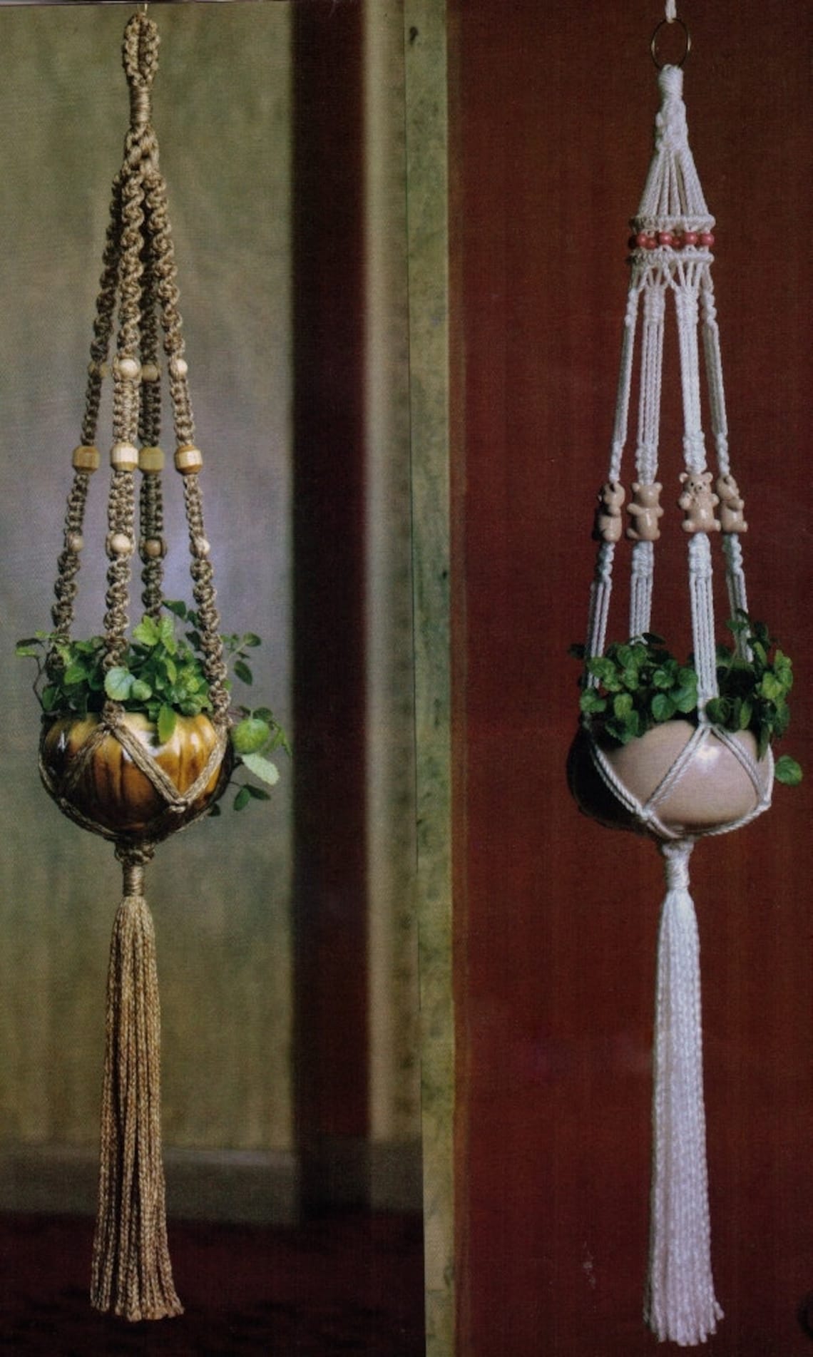 VINtAGE 1970s MaCRAME HaNGING POt PlanT HolDer or FRuIt