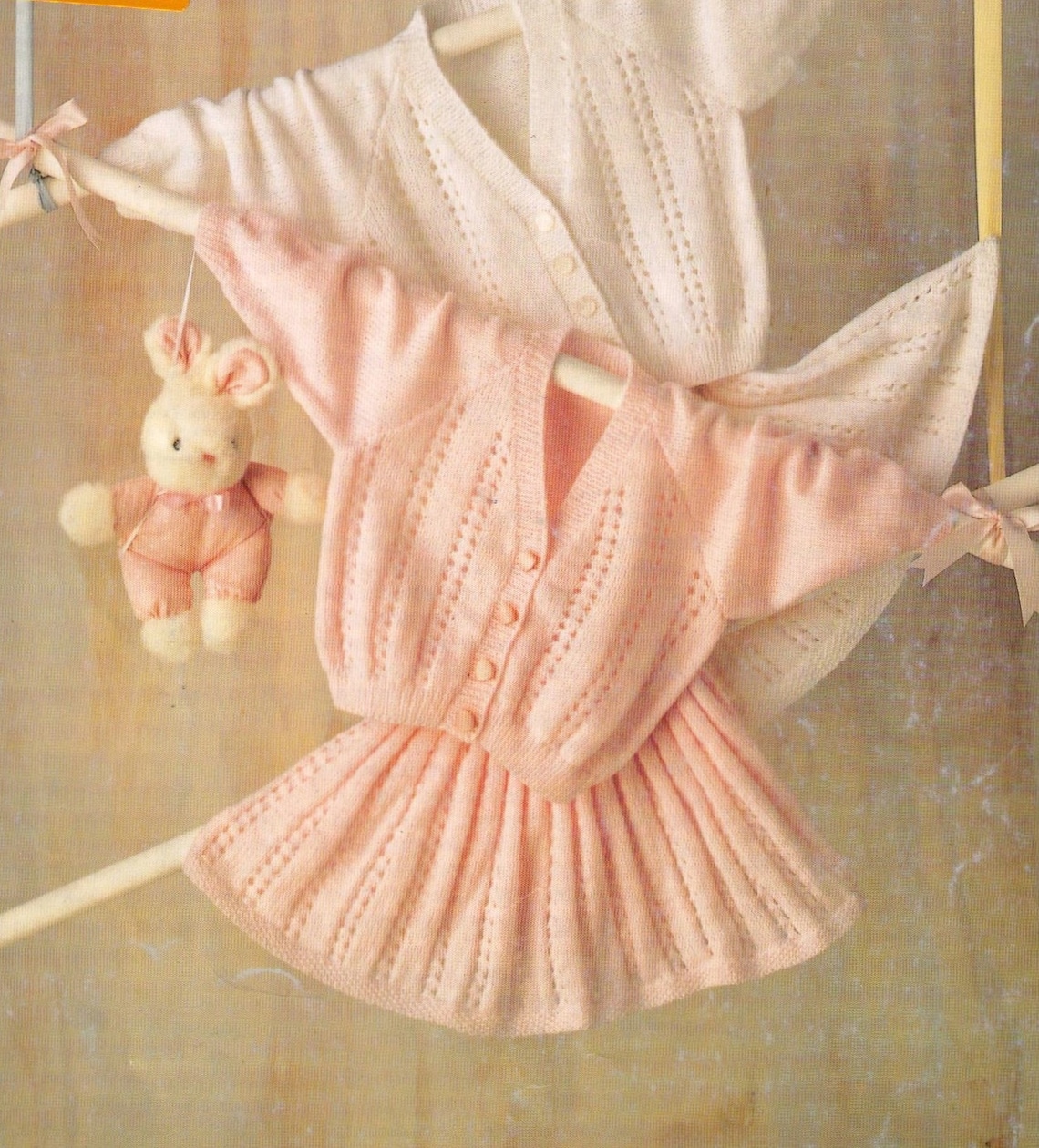 Girls LACY Set of 2 Knitted Skirt & Cardigan for Babies Pretty Etsy