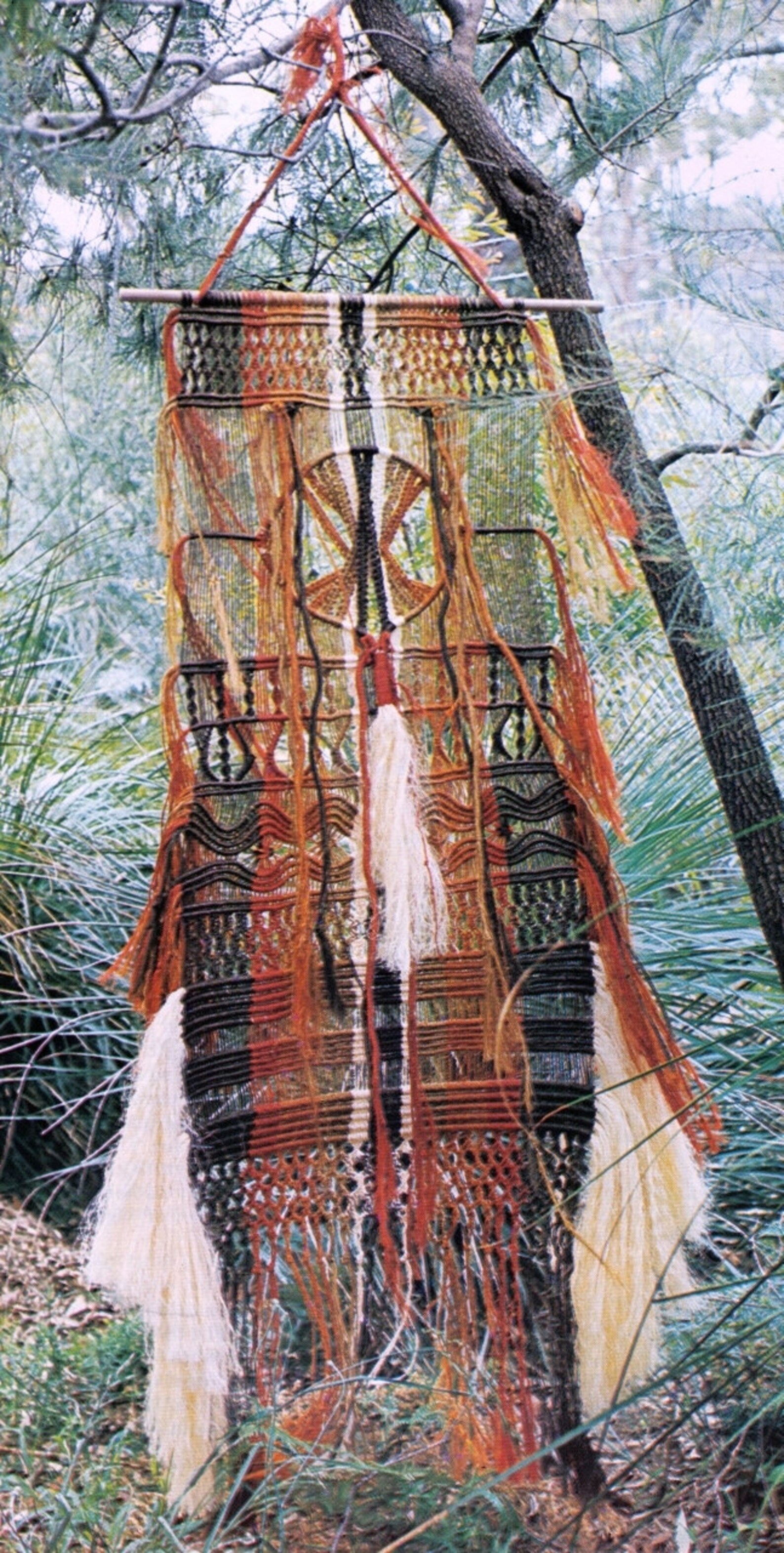 Vintage MACRAME Wall Hanging Large Dreamcatcher Style Retro Lifestyle