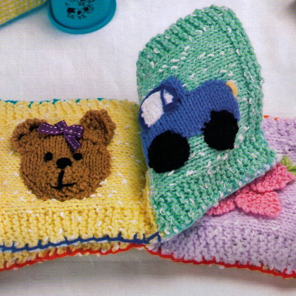 BaBY'S EDUCATiNG FuN AcTivity KNITTeD Book BoYs oR GiRls GiFt CHiLd'S 8 PAGeS Size 25 Cms -8 PlY -Great Gift - Knitting Pdf Instant Pattern