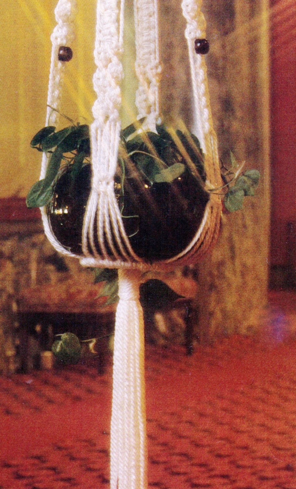 Vintage MACRAME Retro Lifetyle 70'S Hanging Pot Plant | Etsy