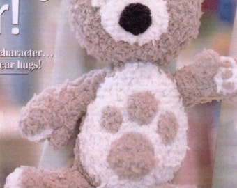 VINTaGE KNITTInG KNITTy PATTERnS DESIGNs "Little Charley" TEDDy BEAr OFf THe Tv SHOw CUDDLy SOFt TOy SIZe 25 Cm's Tall InstanT PdF DOWNLOaD