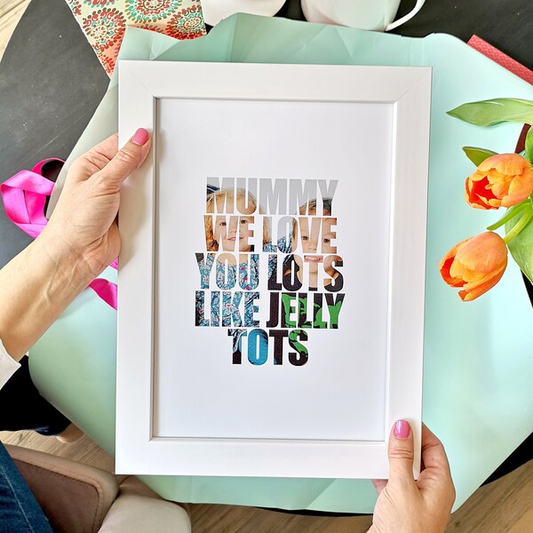 Personalised quote or lyrics photograph print