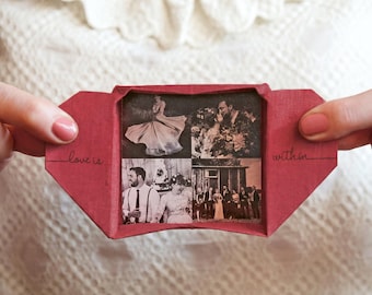 Personalised Origami Heart Photo Keepsake