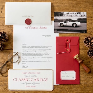 Christmas Gift Experience Invitation for Dad, Dad Experience Gift Reveal, Christmas Gift for Dad, Day Out Voucher, Personalised Letter