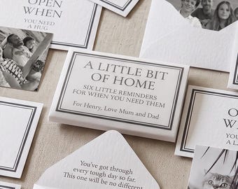 University Gift | Personalised Open When Letters | Leaving Home Keepsake | Student Photo Gift | Daughter Son Gift | Mum Dad Keepsake | Photo