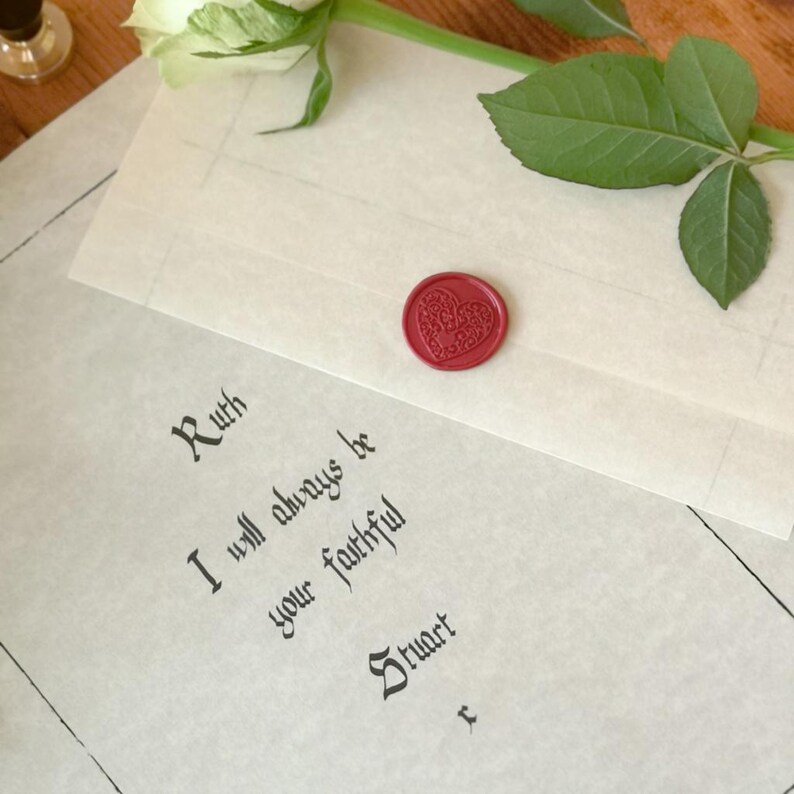 Traitors Style Anniversary Faithful Love Letter | Wax Seal | Parchment ...