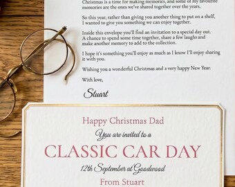 Personalised Christmas Gift for Dad | Dad Experience Gift | Experience Voucher | Day Out Invitation | Personalised Letter | Keepsake Gift