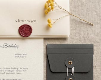 Personalised 60th gift | 60th birthday keepsake | letter for mum birthday | meaningful friend gift | sentimental birthday letter