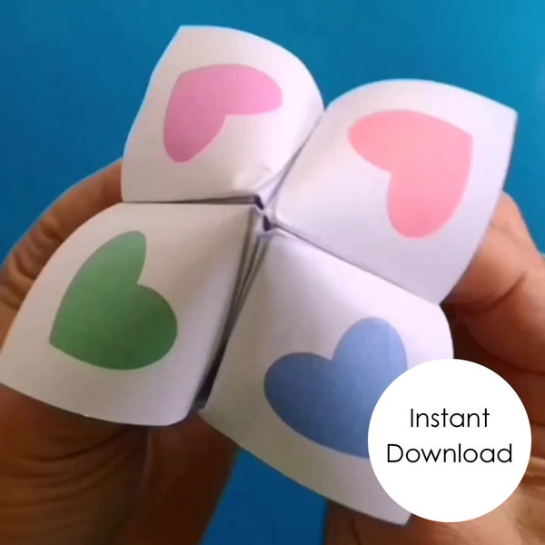 Instant downloadable fortune teller | Kindness cootie catcher | Spread Kindness | Kindness Project| Random Act of Kindness | instantdownload