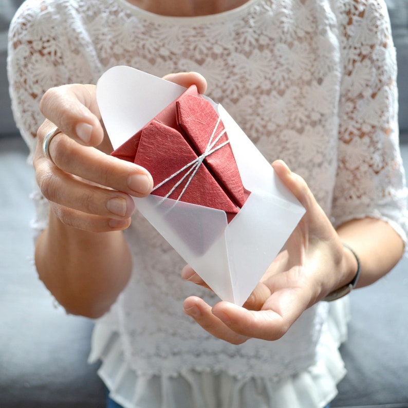 Personalised Origami Heart Photo Keepsake image 5