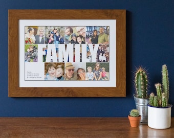 Personalised Family Photo Collage Print