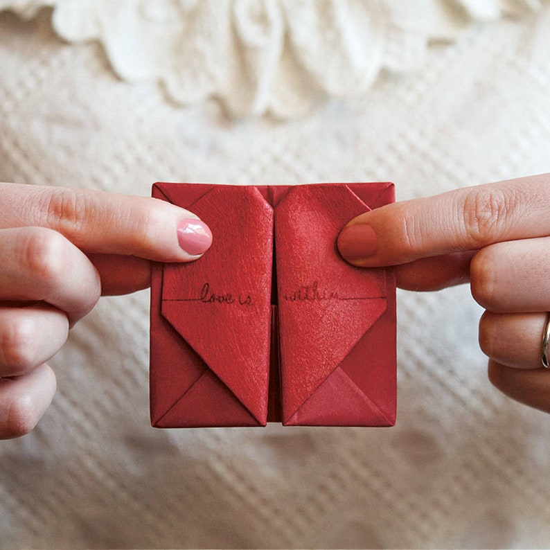 Personalised Origami Heart Photo Keepsake image 2