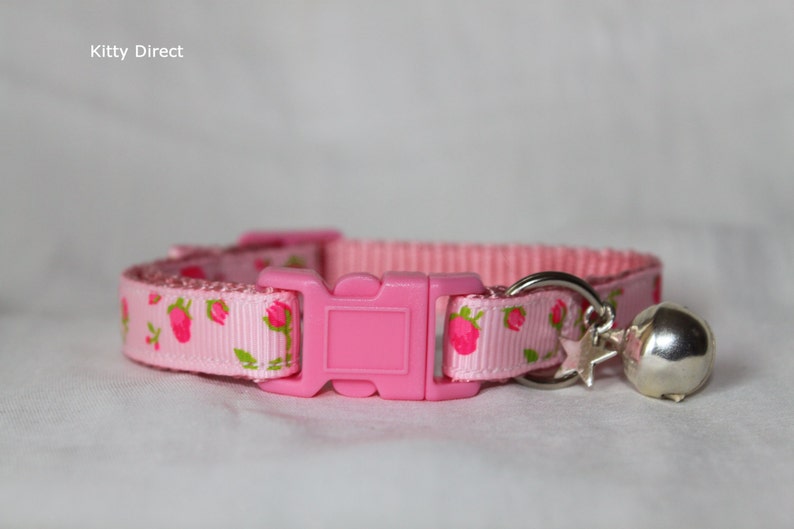 Handmade Designer Cat/Kitten Adjustable Safety Collars Pink Etsy