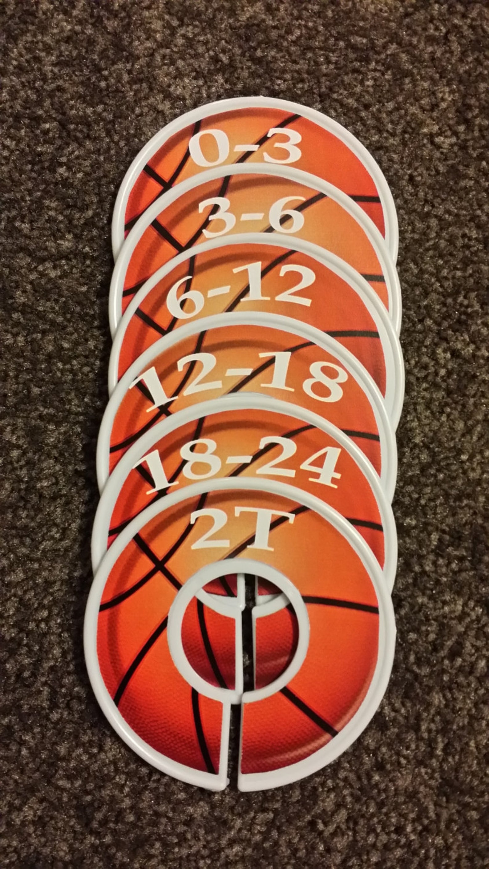 6 Custom Closet Dividers Basketball Assembled Etsy