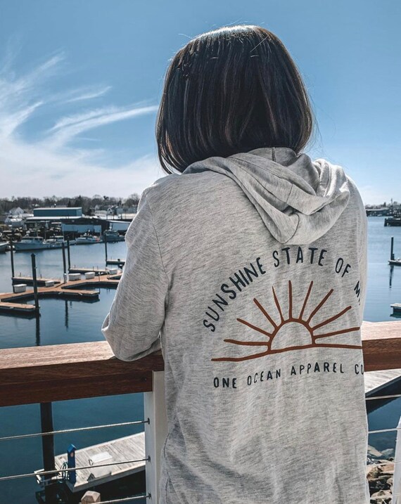 Sunshine State Of Mind Lightweight Zip Hoodie Etsy