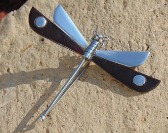 William Spratling ~ Vintage Mexican Sterling Dragonfly Pin / Brooch c. 1950&#39;s