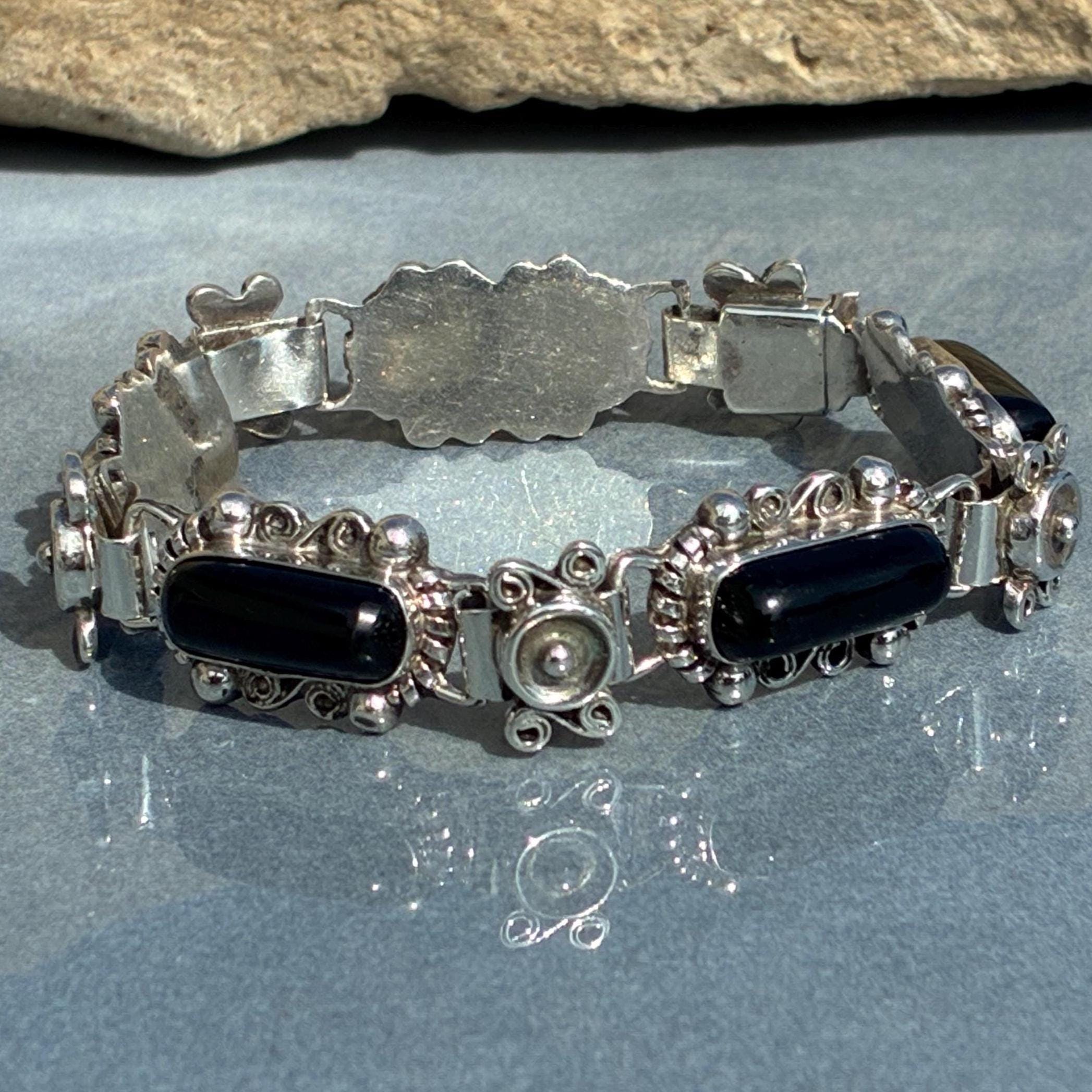 Classic vintage mexican silver bracelet - Etsy 日本