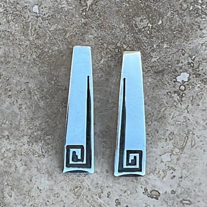 Carolyn Pollack Vintage Southwestern Sterling Silver Overlay Post Earrings image 4