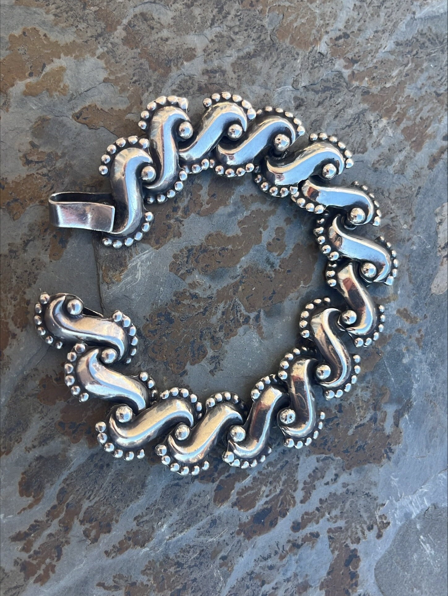 Alfredo Villasana ~ Vintage Mexican Sterling Silver S Link